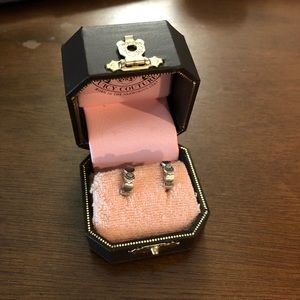 Juicy Couture Small Hoop Heart Earrings